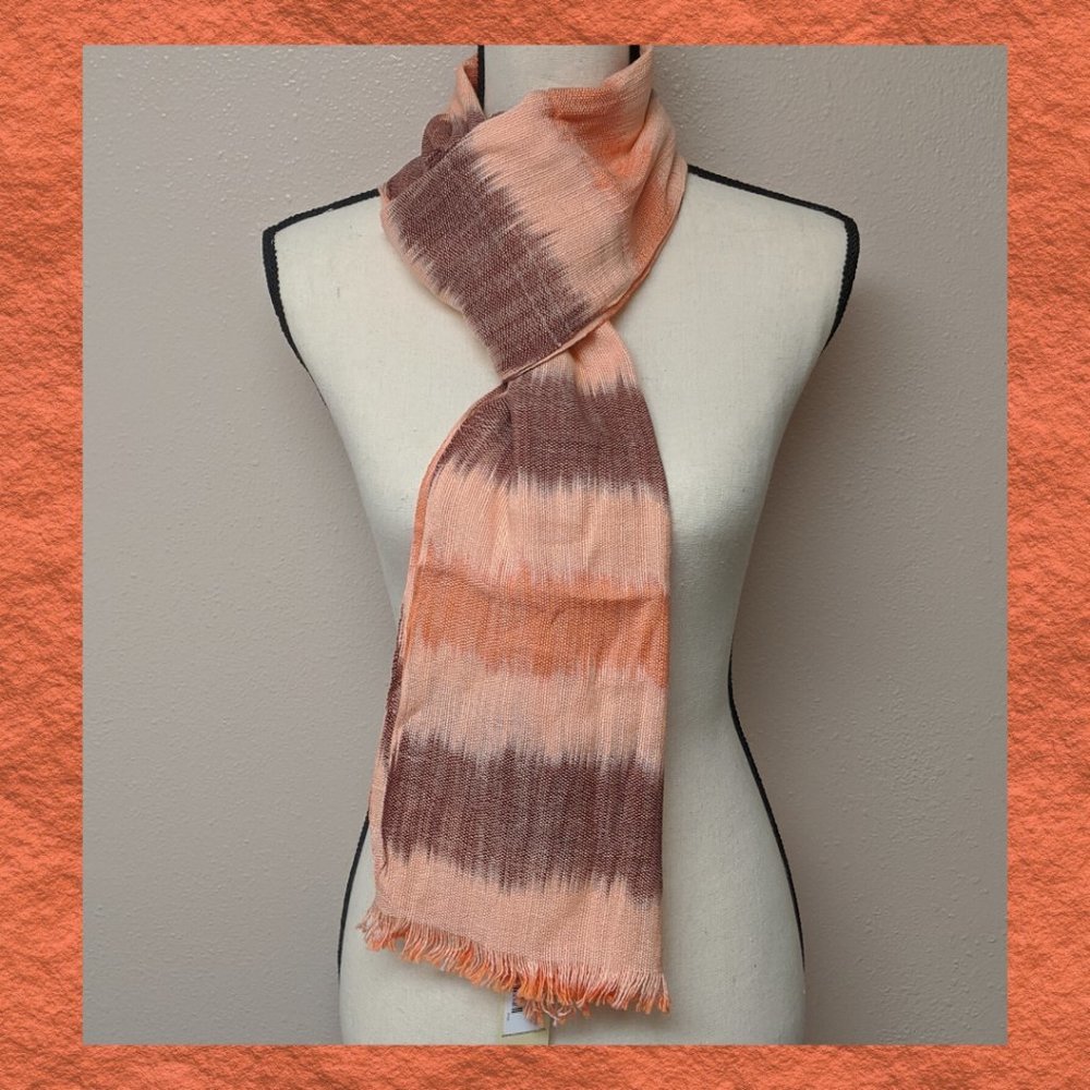 COLLECTION XIIX CORAL BLOSSOM Skinny Wrap Scarf